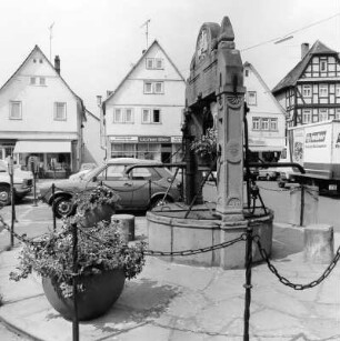 Marktbrunnen (Brunnenanlage); Nidda, Markt