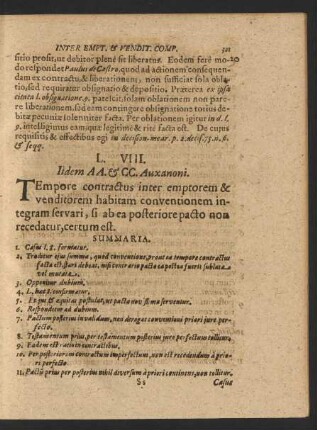 L. VIII. Iidem AA. [et] CC. Auxanoni.