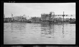 Zerstörter Bahnhof Haidar Pascha (= Haydarpaºa, Istanbul, Türkei)
