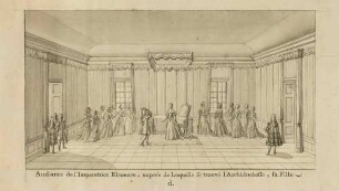 Audienz des Grafen von Flemming bei Kaiserin Eleonora Magdalena Theresia 1719 in der Wiener Hofburg
