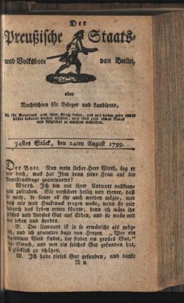 34stes Stück, den 24ten August 1799