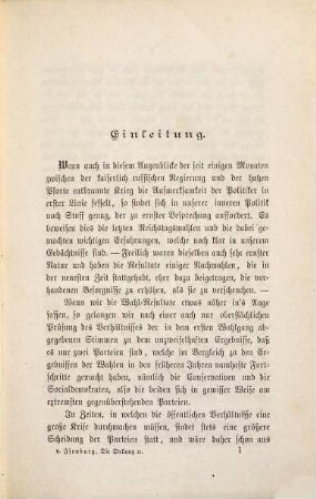 Die Parteien im deutschen Reichstag und die Socialdemokratie : ein Beitrag zur Lösung der brennenden Frage der Gegenwart auf dem Wege der Gesetzgebung