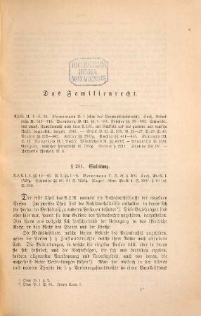 Theorie und Praxis des heutigen gemeinen preußischen Privatrechts, 4. [Familienrecht, Erbrecht, Recht der juristischen Personen]