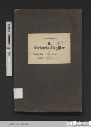 Geburtsregister Kliestow 1895