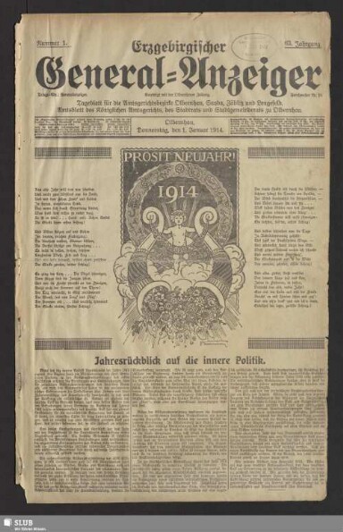 Titelseite einer Zeitung