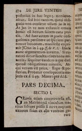 374-404, Pars Decima