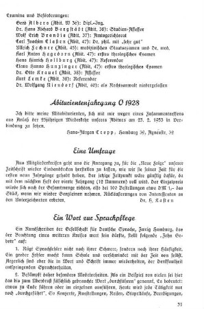 Eine Umfrage