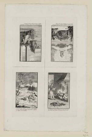 Heiliger Franz erscheint Innozent III. im Traum, wie er St. Giovanni del Laterano stützt [Darstellung oben links], aus: "Szenen aus dem Leben des Heiligen Franziscus"