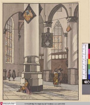 [Das Innere einer Kirche mit Maler; The Inside of a Church with a Painter]