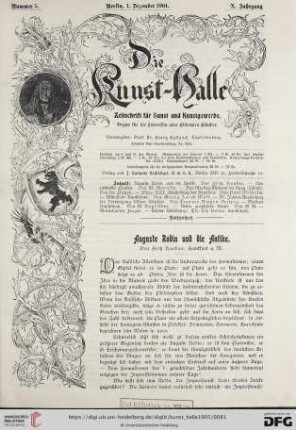 Nummer 5 (1. Dezember 1904)