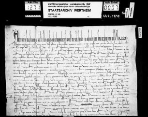 Papst Alexander III. nimmt die Abtei Bronnbach in seinen Schutz, bestätigt ihre benannten Besitzungen und verleiht ihr eine Reihe von Privilegien.
