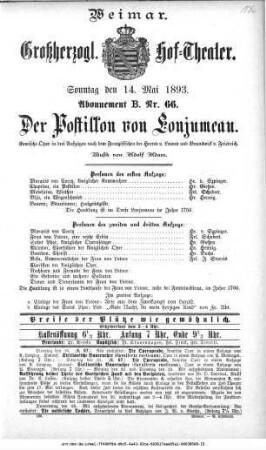 Der Postillon von Lonjumeau