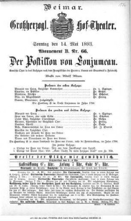 Der Postillon von Lonjumeau