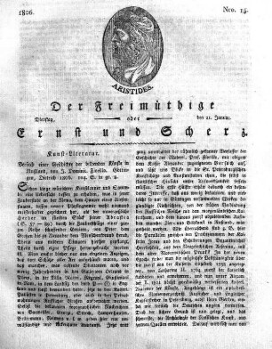 Nro. 15, Dienstag, den 21. Januar 1806