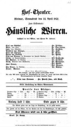 Häusliche Wirren