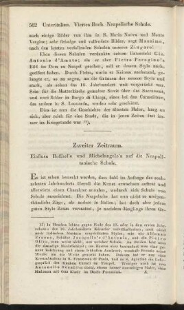 Zweiter Zeitraum. Einfluss Raffael's und Michelangelo's auf die Neapolitanische Schule.