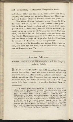 Zweiter Zeitraum. Einfluss Raffael's und Michelangelo's auf die Neapolitanische Schule.