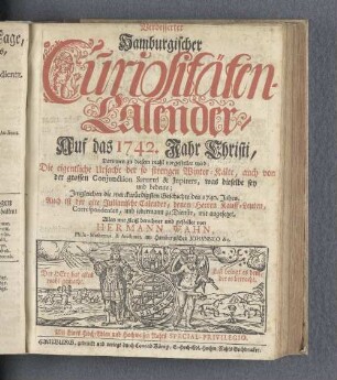 1742: Verbesserter hamburgischer Curiositäten-Calender