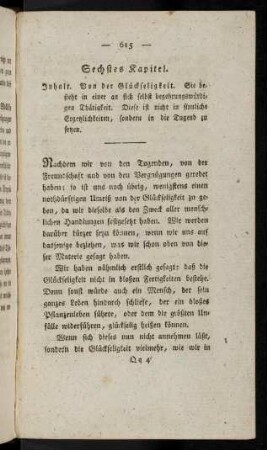 615-620, Sechstes Kapitel
