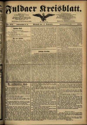 Ausgabe vom Mittwoch, den 12. September 1906.