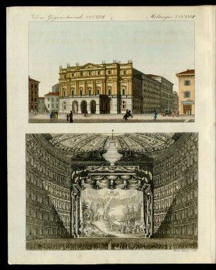 Das Theater della Scala zu Mailand.