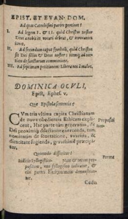 Dominica Oculi ...