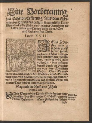 Lucae XVIII.