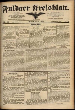 Ausgabe vom Mittwoch, den 26. Oktober 1904.