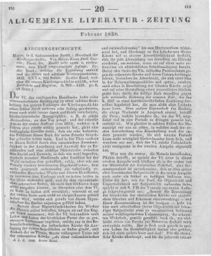Guerike, H. E. F.: Handbuch der Kirchengeschichte. 2. Aufl., Bd. 1-2. Enthaltend die Einleitung und die ältere und mittlere Kirchengeschichte, sowie neuere Geschichte. Nebst Zeittaflen und Register. Halle: Gebauer 1837