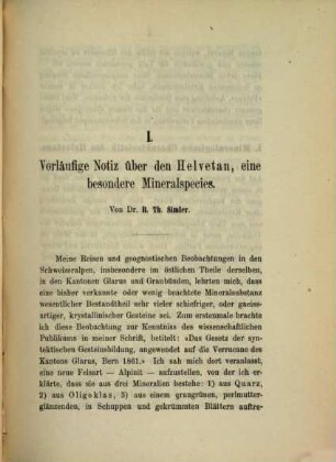 Jahresbericht der Naturforschenden Gesellschaft Graubündens. 13. 1867/68. - 1868