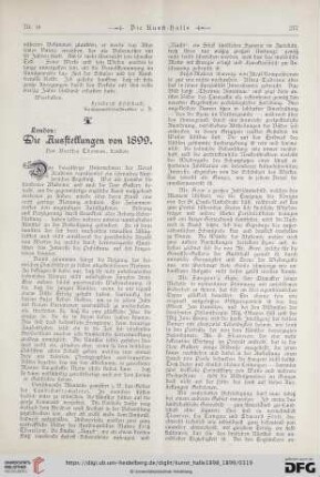 4: London: Die Ausstellungen von 1899