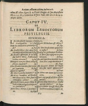Caput IV. De Librorum Eruditorum Privilegiis.