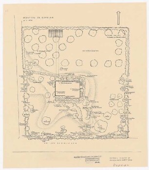 Garten Dr. Kuprian, Kassel: Pflanzplan Gehölze 1:200