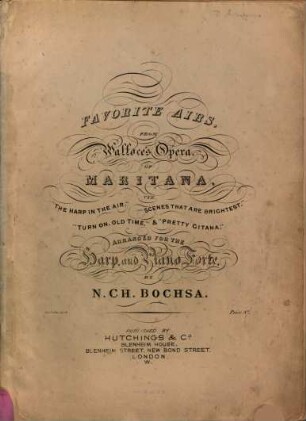 Favorite airs from Wallace's opera of Maritana