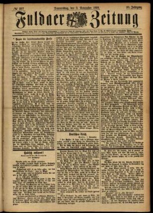 Ausgabe vom Donnerstag, den 09. November 1893.