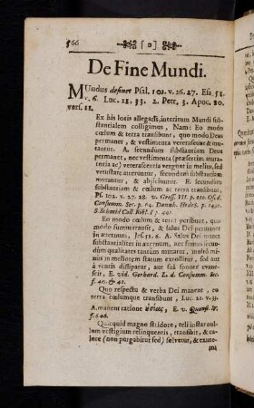 566-576, De Fine Mundi. De Resurrectione Mortuorum. De Extremo Judicio. De Inferno. De Vitâ Aeternâ.