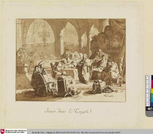 Jesus dans Le Temple [Jesus im Tempel in Mitte der Schriftgelehrten]