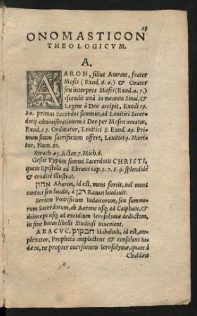 Onomasticon Theologicum.