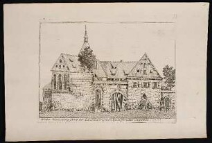 Hinter Allerheiling samt der Landauerischen Zwölffbruder Capellen. 1700. - Landauer Zwölfbrüderhaus, Nürnberg; Allerheiligenkapelle, Nürnberg