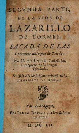 Vida de Lazarillo de Tormes, 2