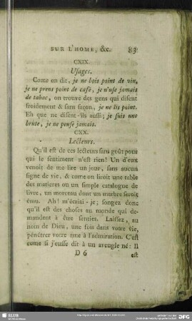CXIX. Usages