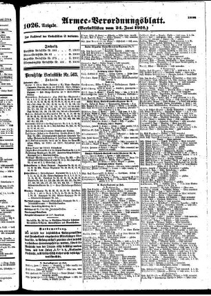 1026.Ausgabe. Samstag, 24. Juni 1916
