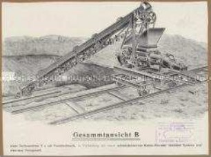 Gesamtansicht B einer Torfmaschine mit Vormischwerk