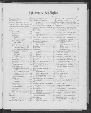 Alphabetisches Sach-Register.