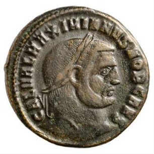 Münze, Follis, 297 - 298 n. Chr.