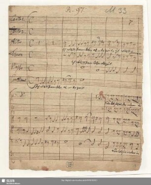 Partitur [untextiert; Schreiber: Opitz, J. S.]