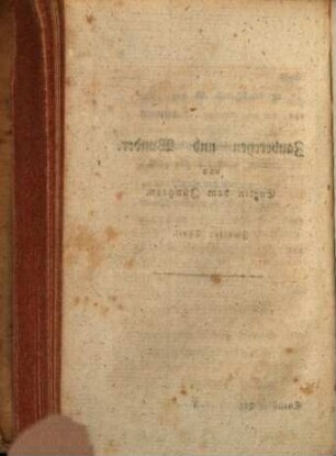 Zaubereien und Wunder : nebst Geisterbeschwörungen und ihrer Erscheinung, 2