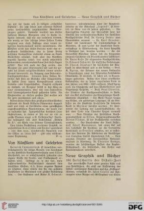 Neue Graphik und Bücher