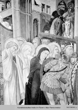 Szenen der Passion Christi : Kreuztragung, Zug nach Golgatha mit Schächern, Zurückweisung der Marien