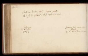 Eintrag (Göttingen, 01.10.1762)